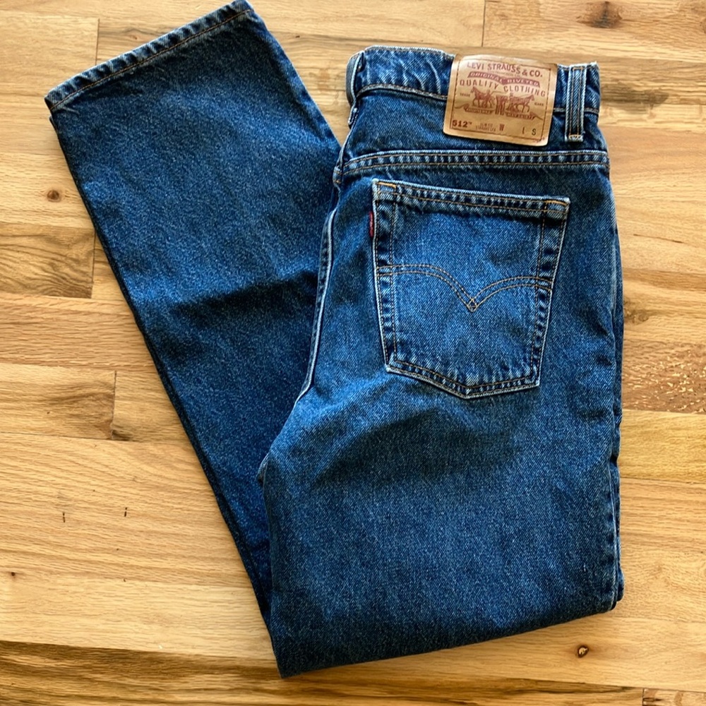 USA Made 512 Levi’s 12 Short Vintage women’s denim straight leg